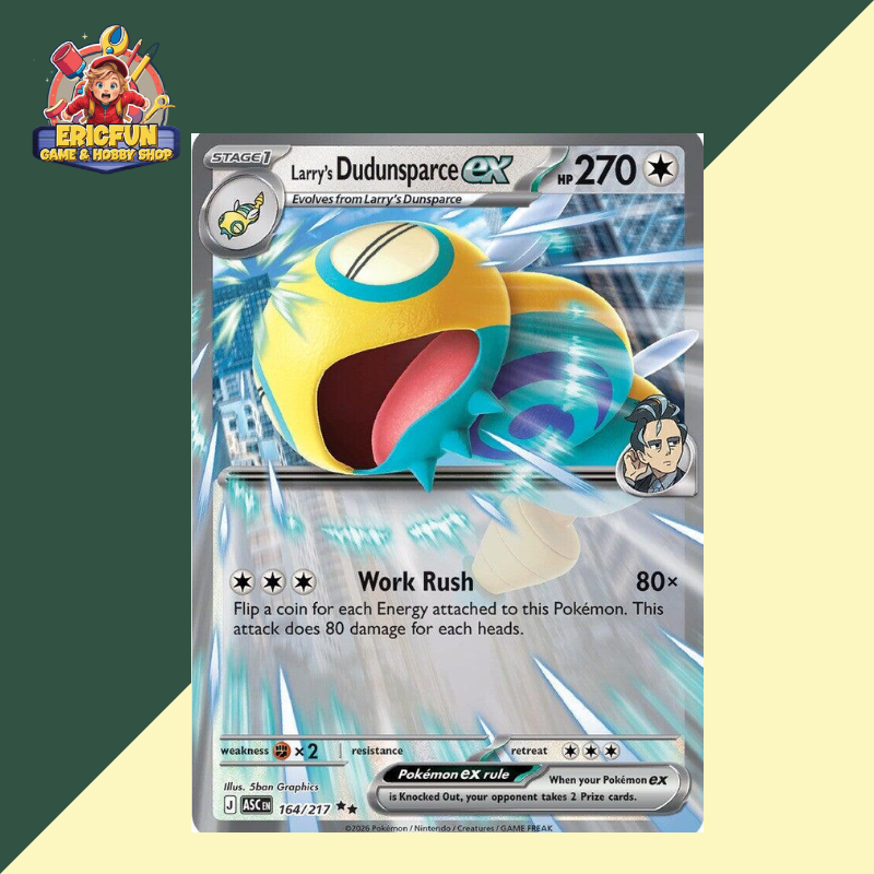 (EF) Larry's Dudunsparce ex #164 Pokemon Ascended Heroes