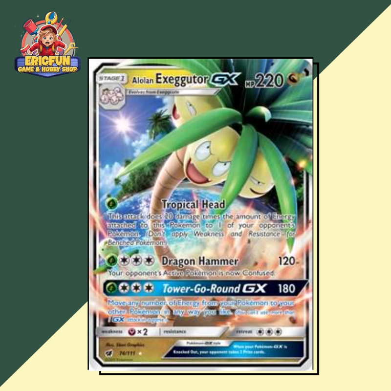 (EF) Alolan Exeggutor GX #74 Pokemon Crimson Invasion