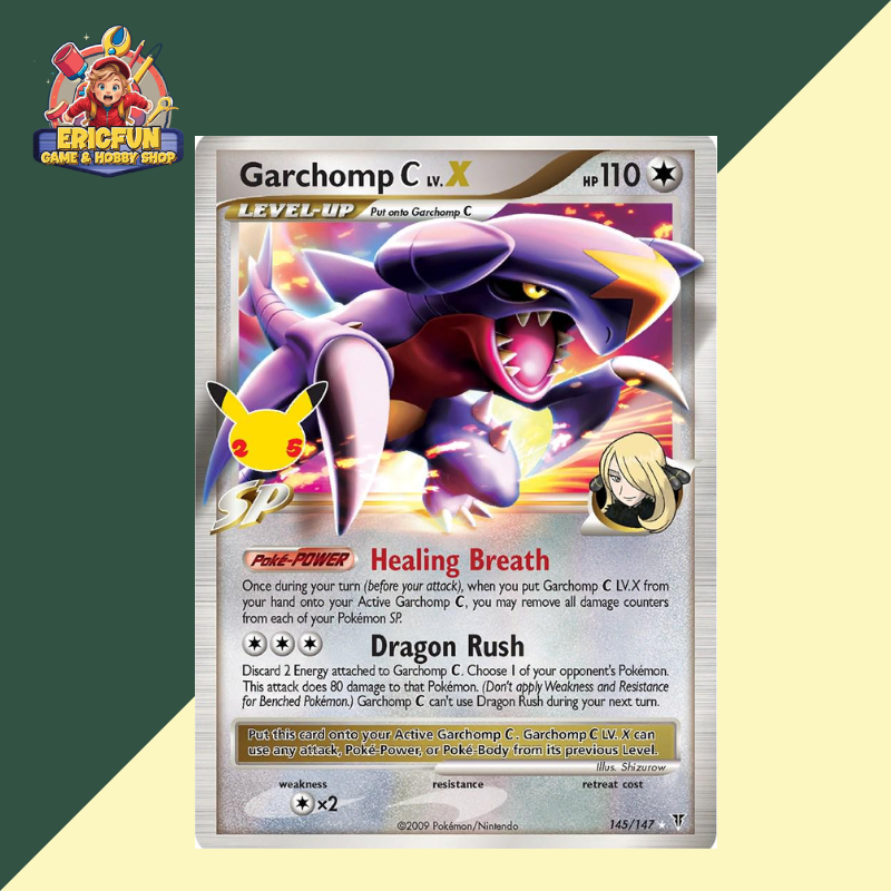 (EF) Garchomp C LV.X #145 Pokemon Celebrations