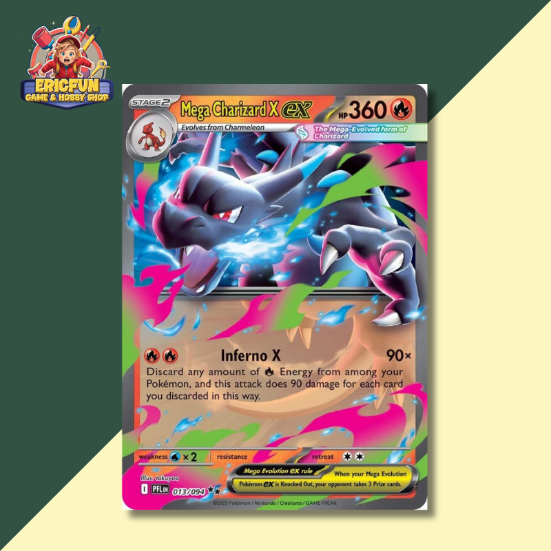 (EF) Mega Charizard X ex #13 Pokemon Phantasmal Flames