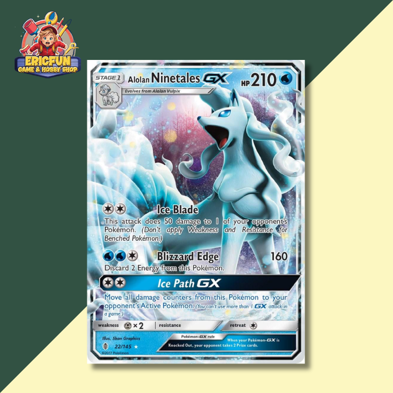 (EF) Alolan Ninetales GX #22 Pokemon Guardians Rising