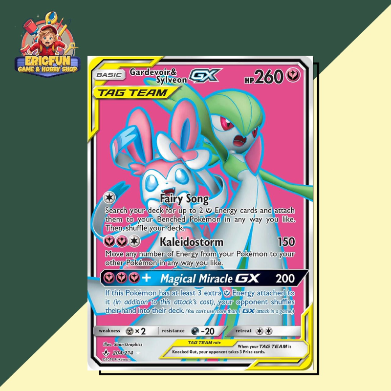(EF) Gardevoir & Sylveon GX #204 Pokemon Unbroken Bonds