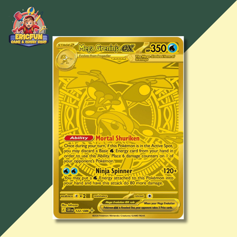 (EF) Mega Greninja Ex #122 Pokemon Chaos Rising