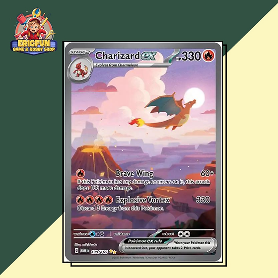 EF) Charizard ex #199 Pokemon Scarlet & Violet 151 | ericfun EF) Charizard ex #199 Pokemon Scarlet & Violet 151 | ericfun