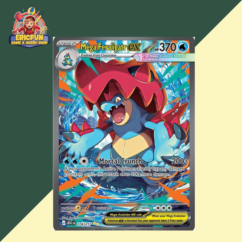 (EF) Mega Feraligatr Ex #274 Pokemon Ascended Heroes