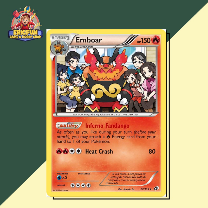 (EF) Emboar #27 Pokemon Legendary Treasures