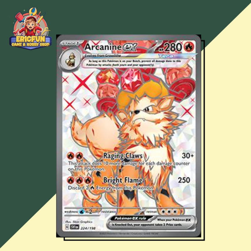 (EF) Arcanine ex #224 Pokemon Scarlet & Violet