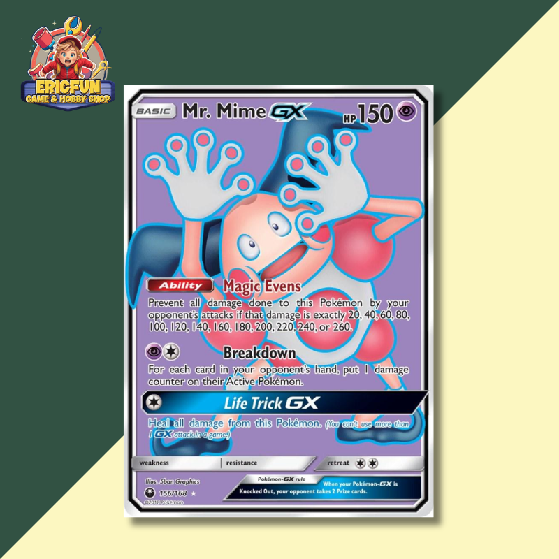 (EF) Mr. Mime GX #156 Pokemon Celestial Storm