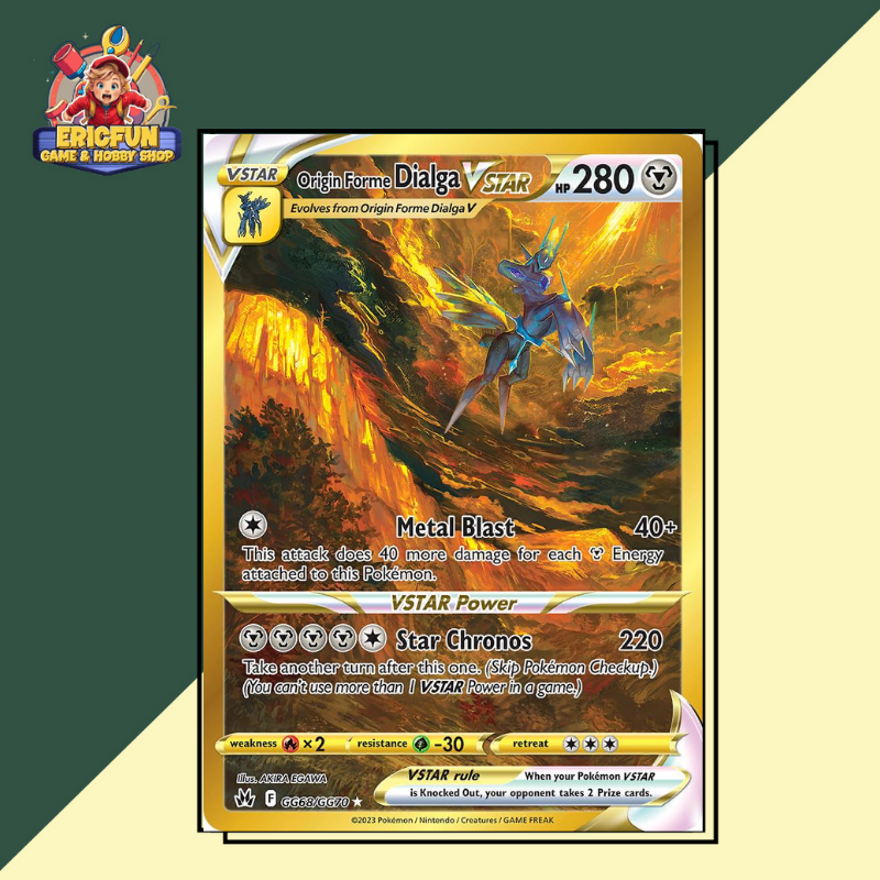 (EF) Origin Forme Dialga VSTAR #GG68 Pokemon Crown Zenith