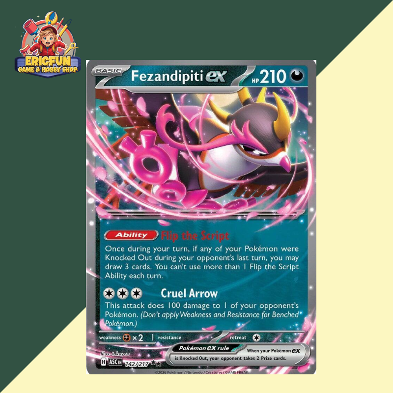 (EF) Fezandipiti Ex #142 Pokemon Ascended Heroes