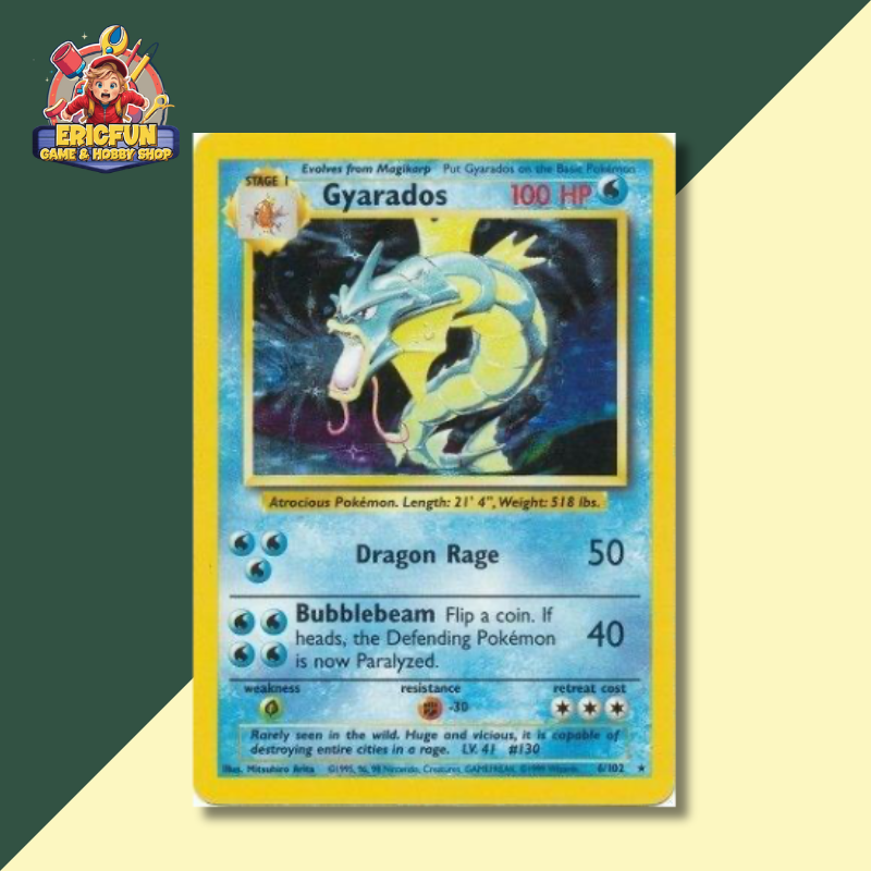(EF)(RED) Gyarados #6 Pokemon Base Set