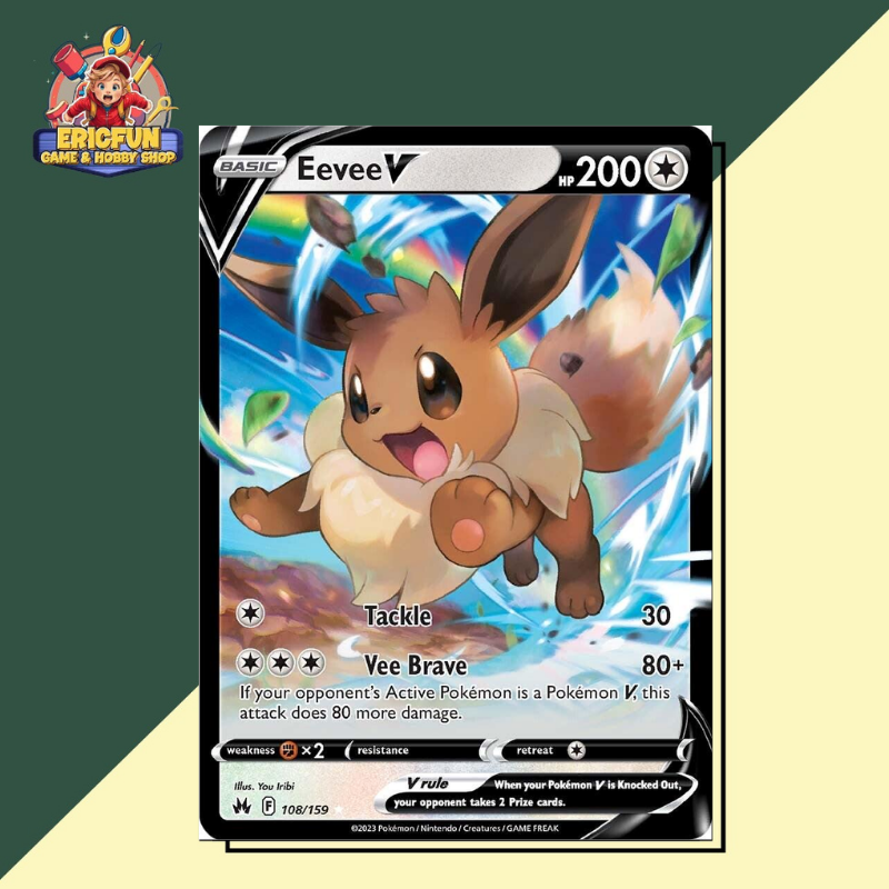 (EF) Eevee V #108 Pokemon Crown Zenith
