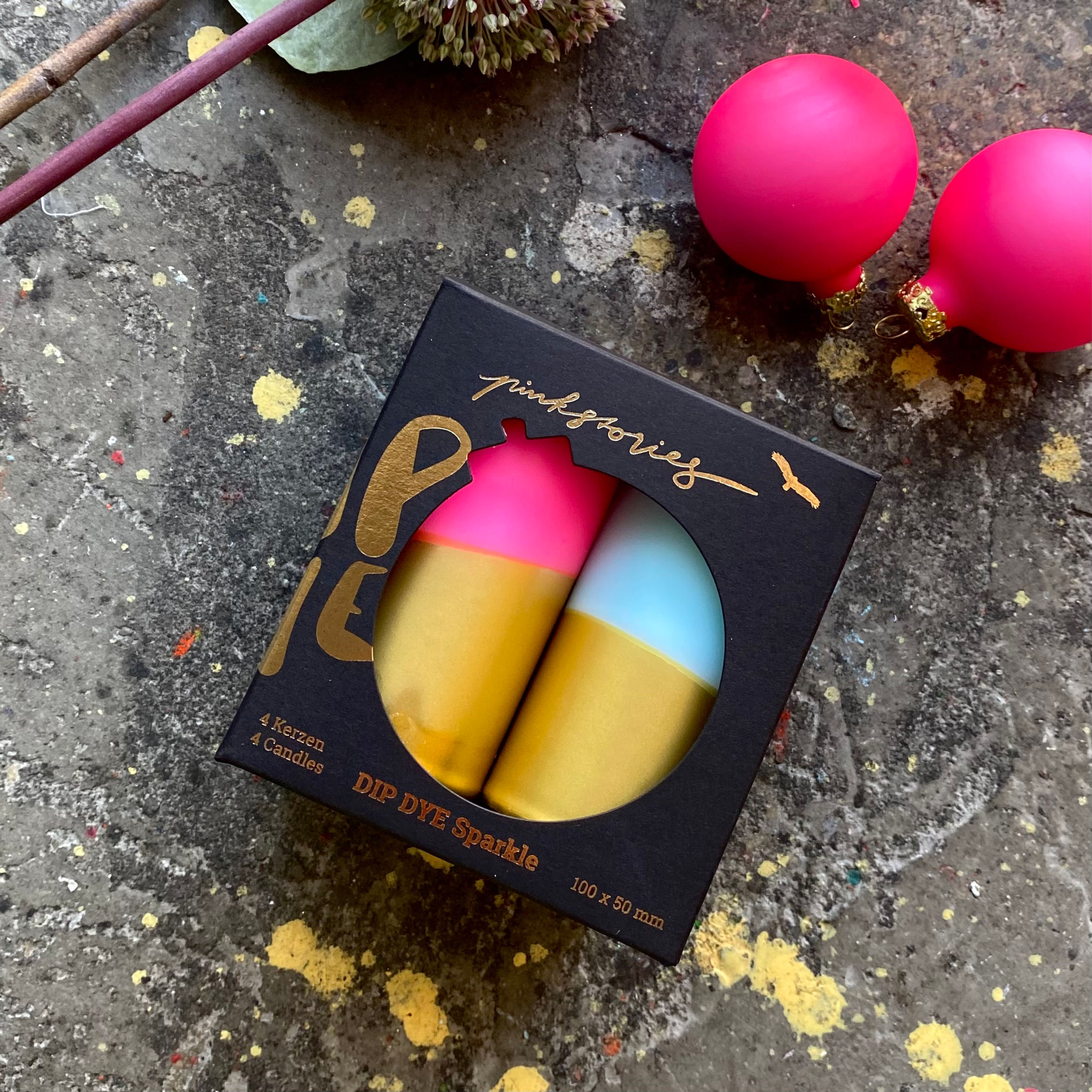 Dip Dye Sparkle * Warm Ice