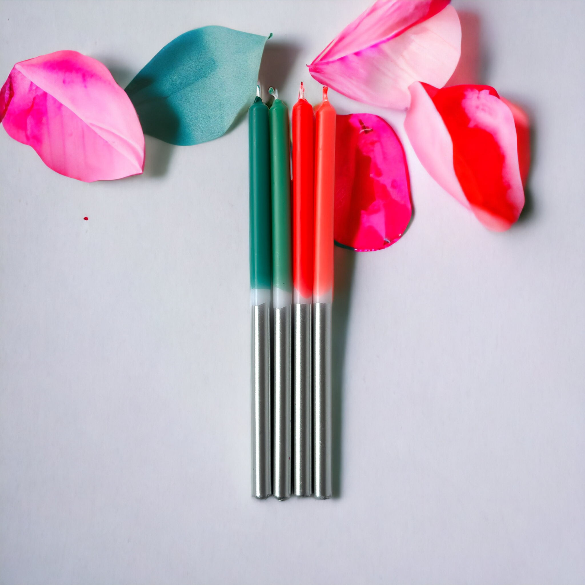 Dip Dye Skinny Silver * Candy Cane