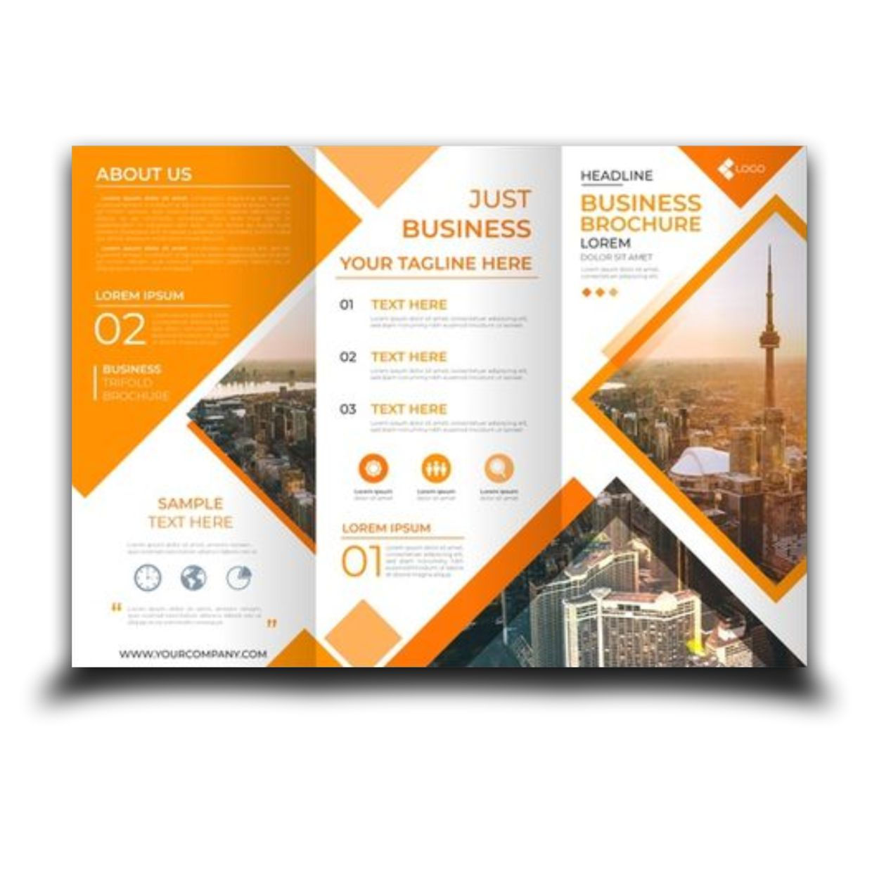 Folder Couchê 2 dobras 500 un 120g 4x4 21cm x 29,7cm