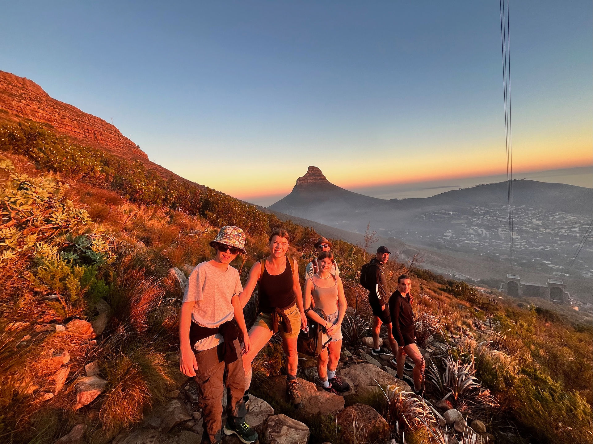sunrise hike on Platteklip trail