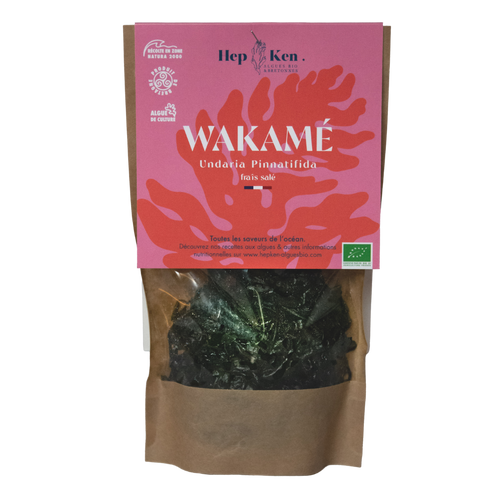WAKAMÉ Frais salé, bio et breton Hep Ken Algues bio