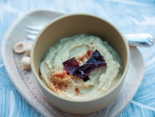 Houmous de lentilles corail et dulse.