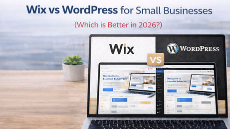 comparison of wix vs wordpress for small business websites