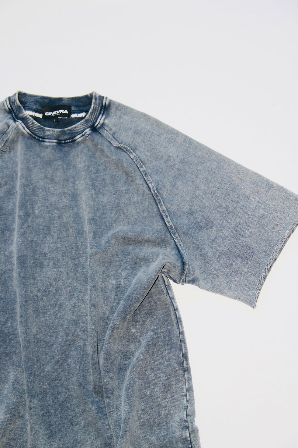 "Touch only with your heart" T-shirt Blue Reale