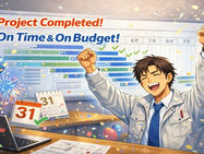 予定通りかつ予算内でのプロジェクト完了