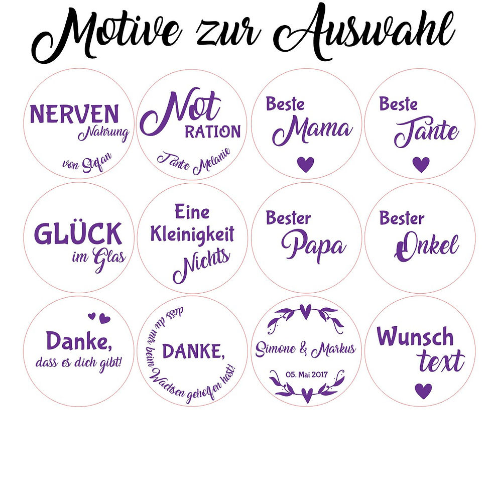 Miniaturbild: Individuelles Süßigkeitenglas in 3 Größen