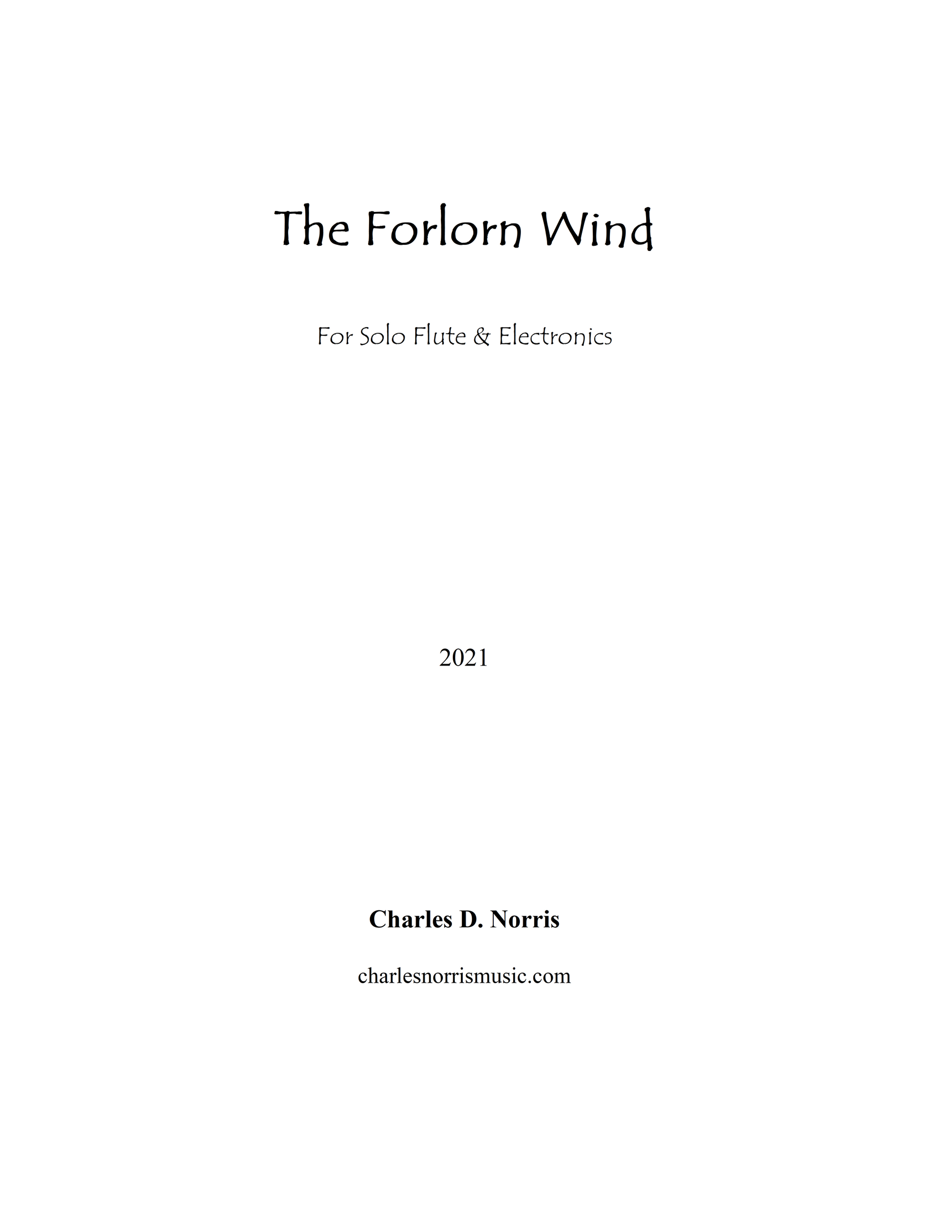The Forlorn Wind (PDF)
