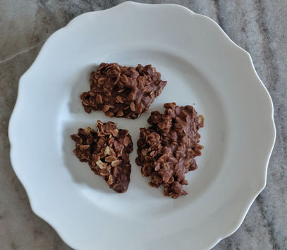 Gluten Free/Dairy Free Chocolate Oatmeal Cookies with Natural Peanut Butter
