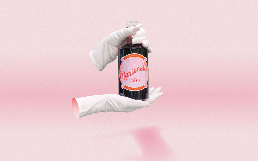 Marionette liqueur brand photography