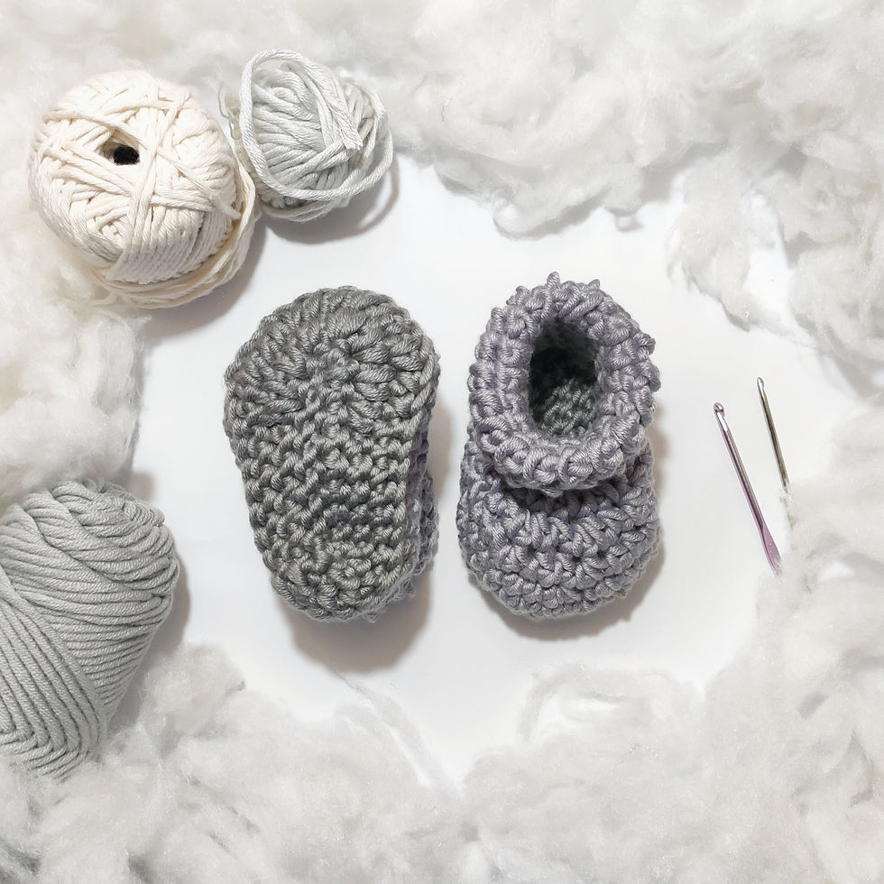 Thumbnail: Crochet Oliver Baby Booties