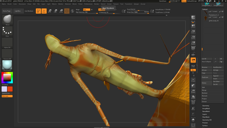 Pteoris Aureum - Render