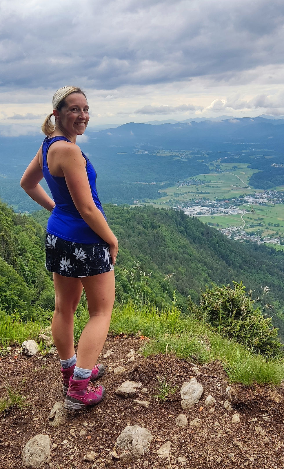 woman hiking