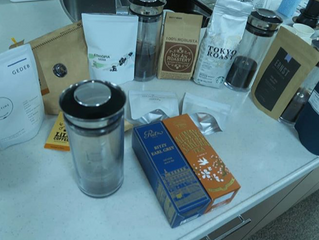 川田童夢バリスタ率いるBEVERAGE GUILD MATERIALさんによる『Team American Press』の第一回交流会が開催されました。