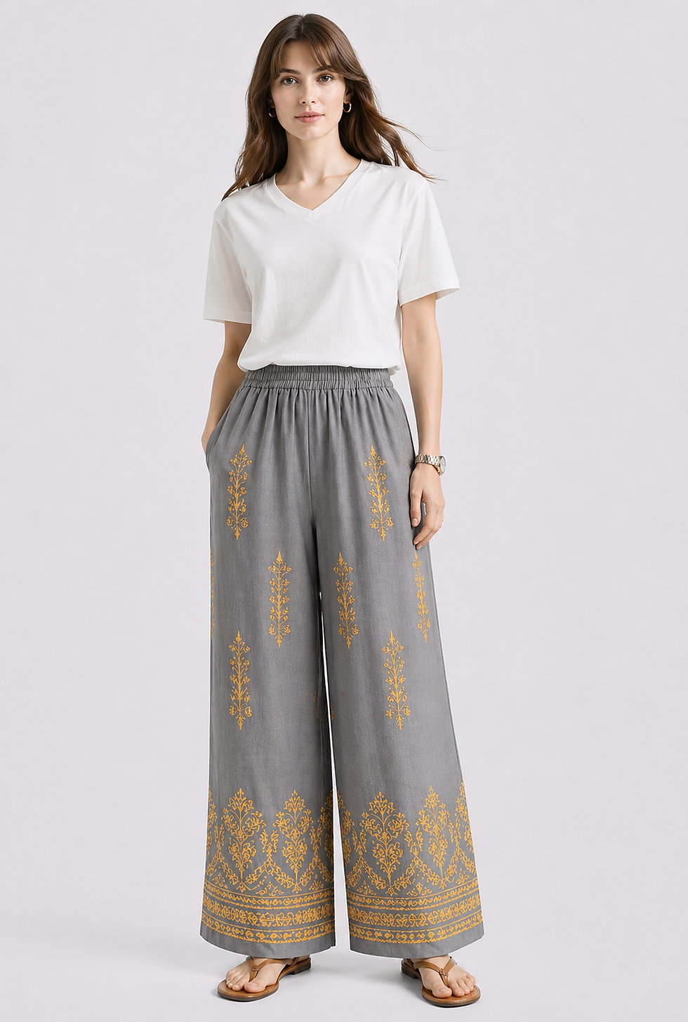 Thumbnail: Classic Boho Palazzo Trousers