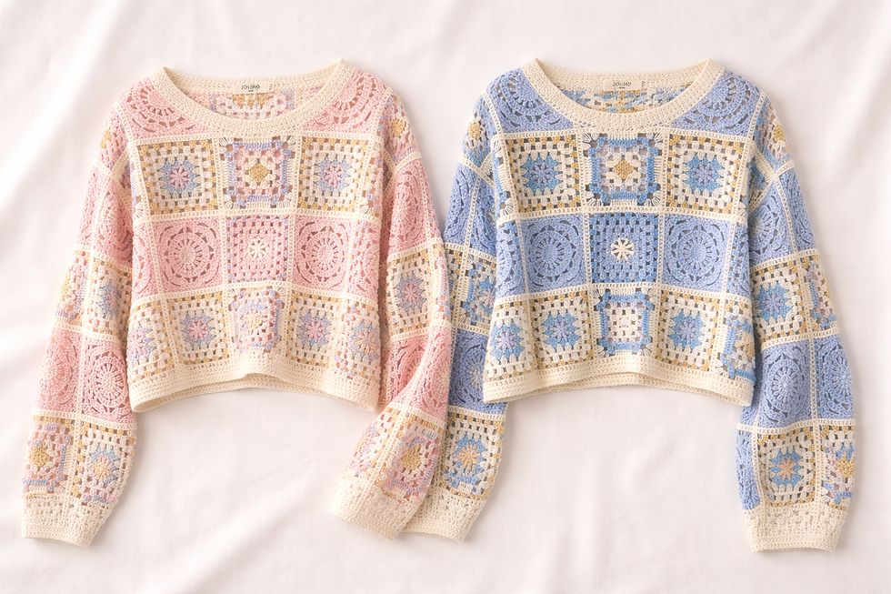 Thumbnail: Cloudblush Crochet Top