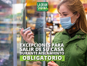 Estos son los únicos casos en los que podrá salir de su casa durante el aislamiento obligatorio