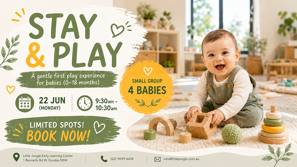 Stay & Play Session (0–18 Months) | Little Jungle ELC