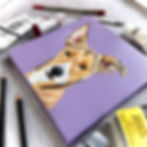 Thumbnail: 20x20cm square canvas portrait 