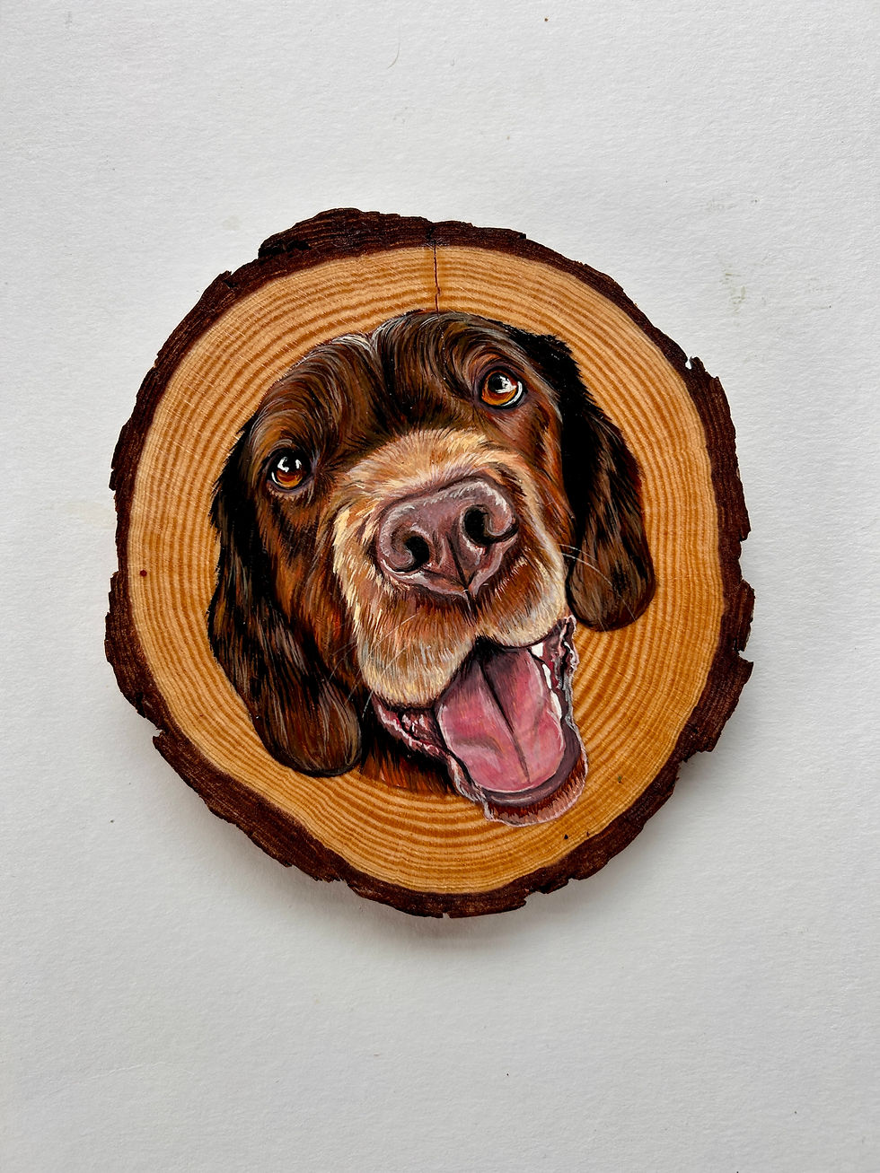 Thumbnail: Wood disc portraits