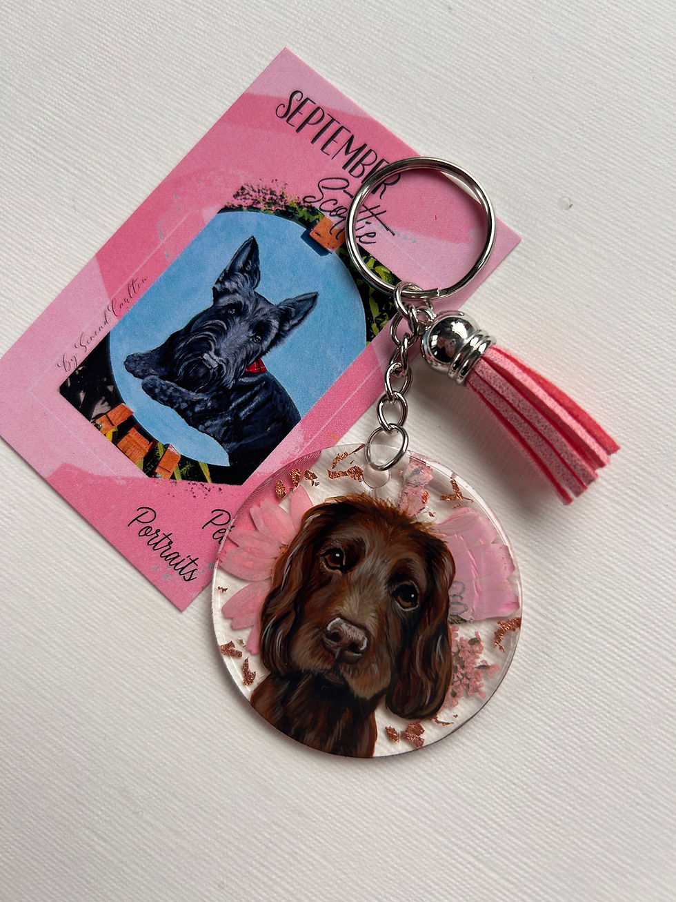 Thumbnail: Dried flower keyring 