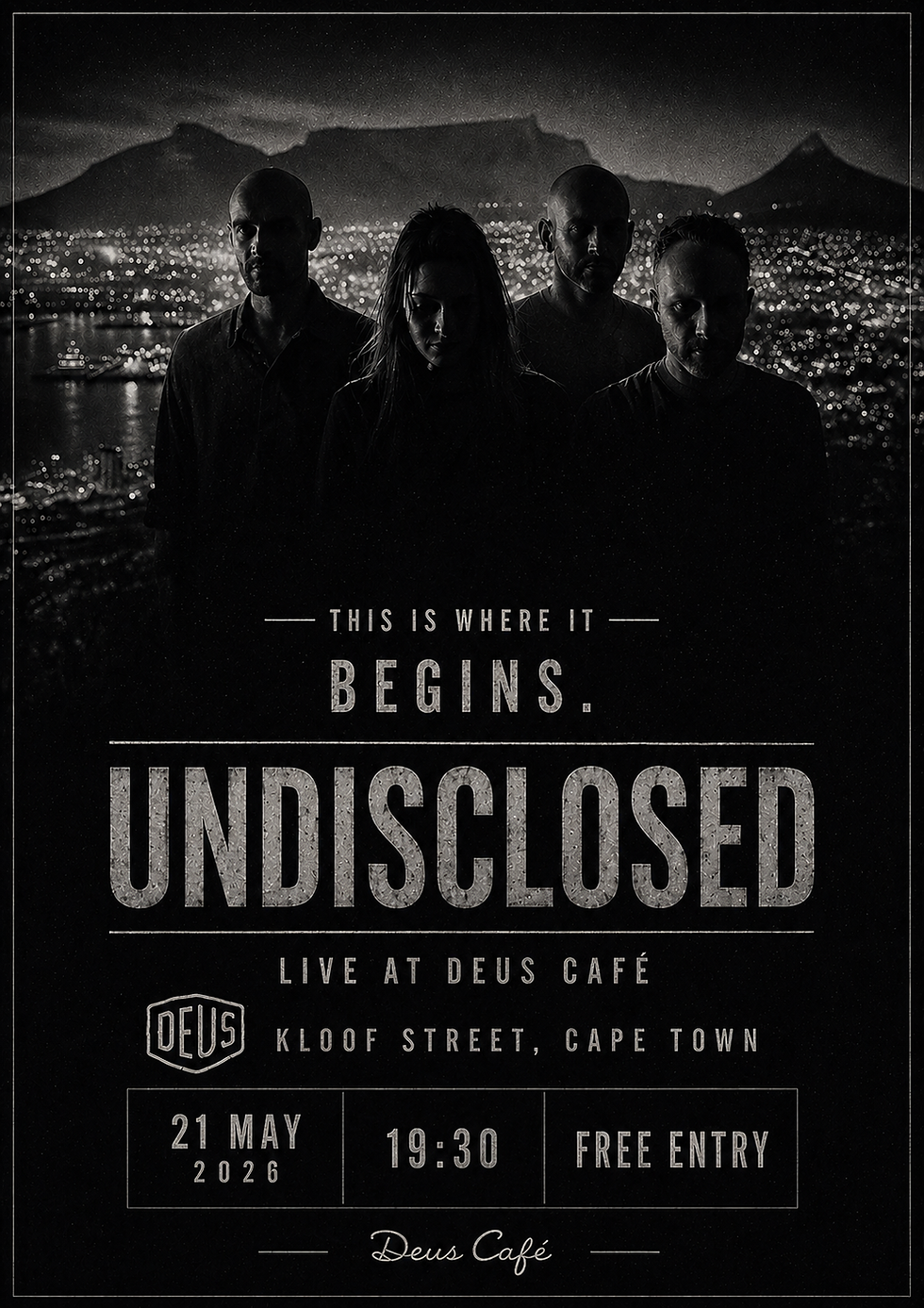 UNDISCLOSED ... This is where it begins.