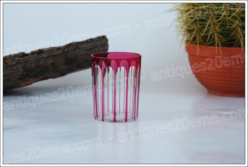 Antiques20ème, Gobelet verre en cristal de Baccarat, Baccarat crystal goblet glass