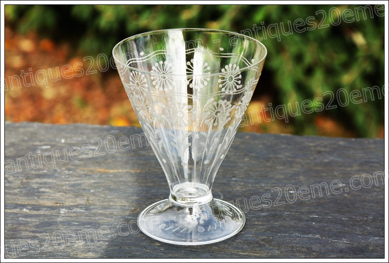 Antiques20ème, Verres à eau cristal de Baccarat modèle 11965, Baccarat 11965 crystal water glasses