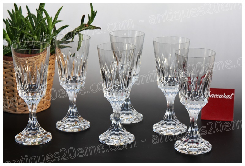 Verres à vin rouge Bourgogne Baccarat Michel Ange Michel Angelo