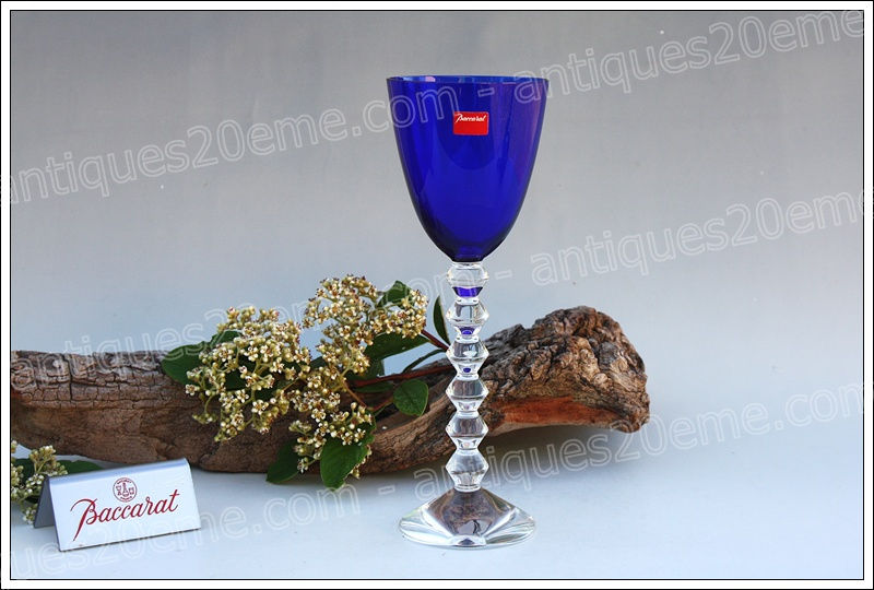 Antiques20ème, Verre à vin du Rhin cristal de Baccarat modèle service Vega, Baccarat crystal Roemer glass wine hock