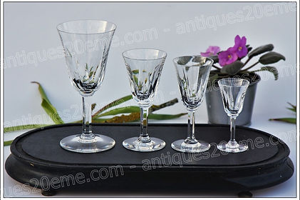 Verres service cristal St Louis Cerdagne