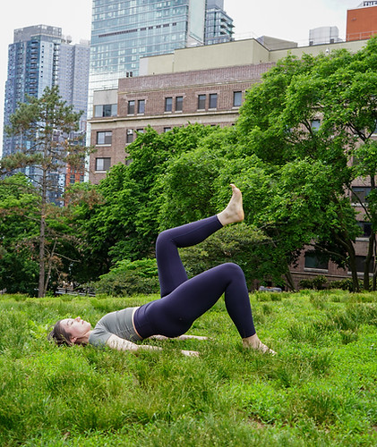 Hanne in a Half Bridge Pose 