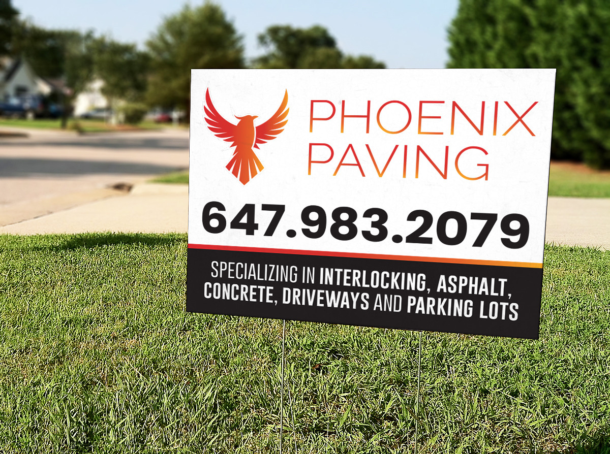 Lawn Signs for Phoenix Paving