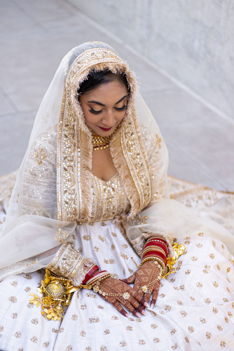 Arizona Bride Wedding Portraits at Science Center