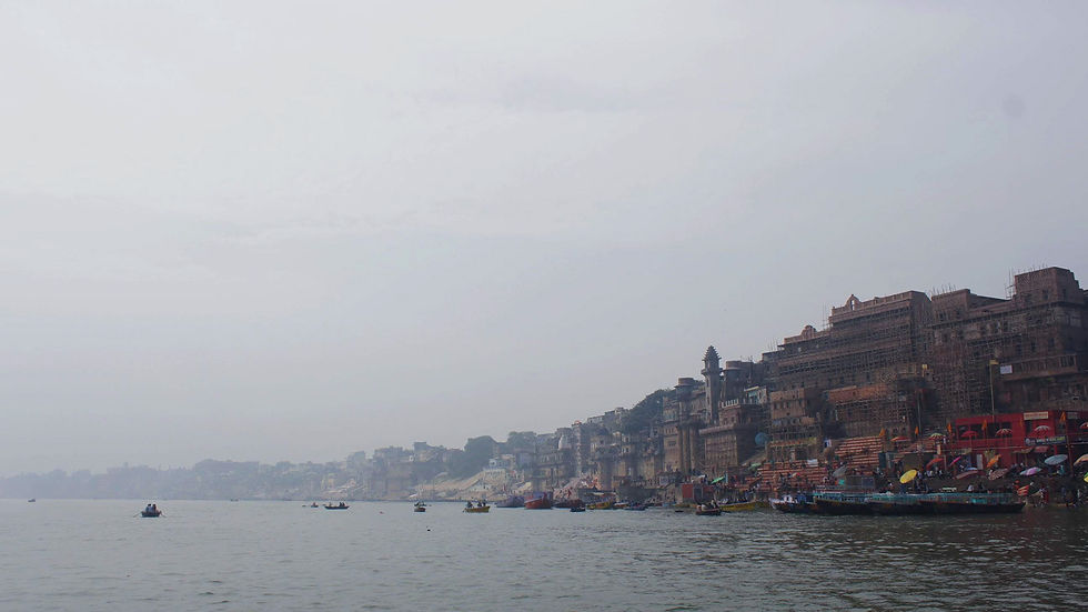 Ghats and the Ganga.